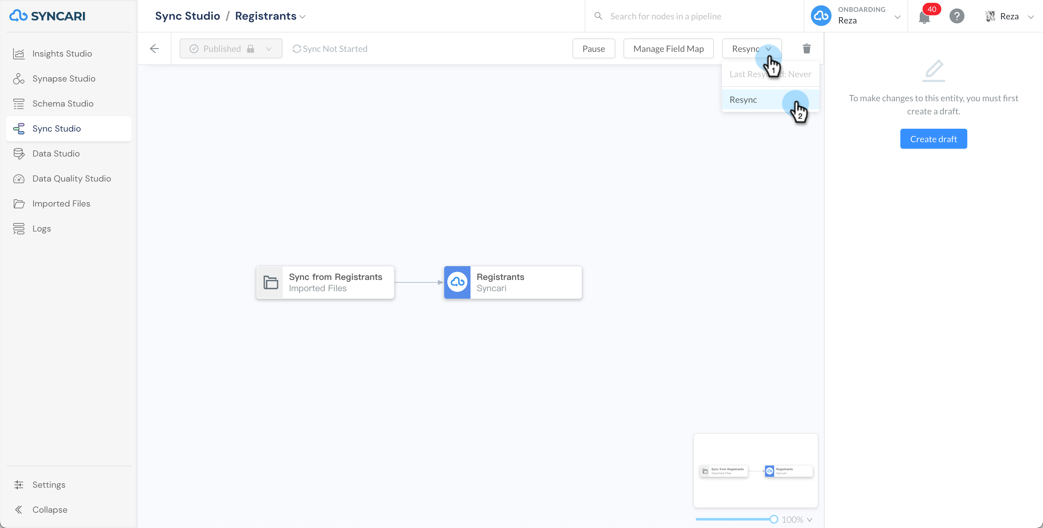 Using the Imported Files Synapse – Syncari