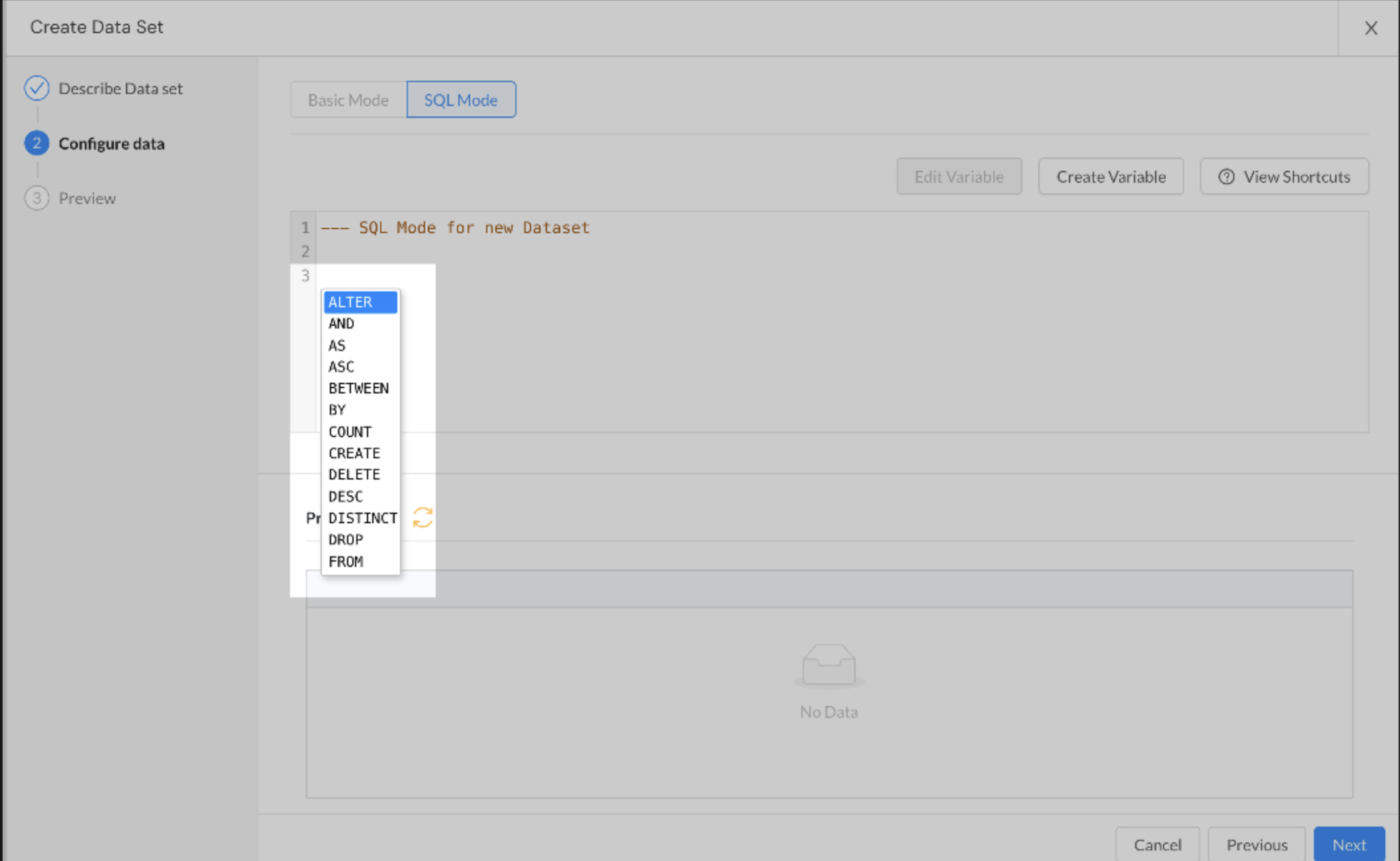 Insights advance dataset authoring syncari